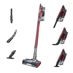 Shark Cordless Vacuum Cleaner, HEPA Filter, Lightweight, Portable, Rechargeable, Pet Hair Pickup, Removable Handheld, Crevice, Upholstery & Dusting Brush Included, 40-min runtime, Red, IZ362H