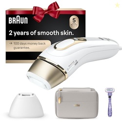 Braun IPL SilkExpert Pro 5 PL5157 Latest Generation IPL, Permanent Visible Hair Reduction, Holiday Gifts for Women and Men, at-Home Hair Removal System with Soft Pouch and Precision Head