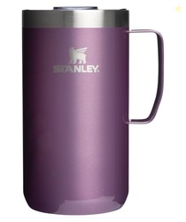 STANLEY Everyday Camp Mug 24oz | Drink Through Lid | Cup for Coffee, Tea and Drinks | Insulated Stainless Steel Coffee Mug | BPA-Free | Wisteria Shine
