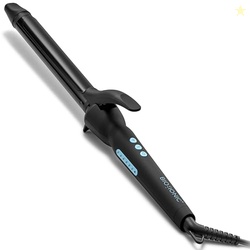 Bio Ionic Long Barrel Styler, 1" Curling Iron with Moisture Heat Technology & NanoIonic MX, Verstatile Curling Wand with Longer Barrel for Large Sized Soft Curls & Waves