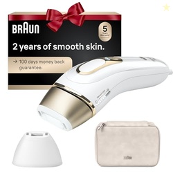Braun IPL at Home Laser Hair Removal for Women and Men, Silk Expert Pro 5 PL5137 with Venus Swirl Razor, Permanent Visible Hair Reduction in Hair Regrowth for Body & Face, Corded, PL5137