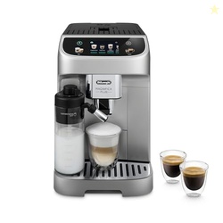 De'Longhi Magnifica Plus Fully Automatic Espresso Machine - Brew 18+ One Touch Coffee Recipes for up to 4 User Profiles, Automatic Milk Steam Wand & Built-in Grinder, Touchscreen Display