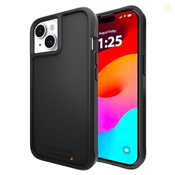 Case-Mate Tough iPhone 15 Case - Black [16ft D3O Impact Protection] [Compatible with MagSafe] Textured Grip Cover for iPhone 15 6.1", Anti-Scratch Technology, Shock Absorbing Materials