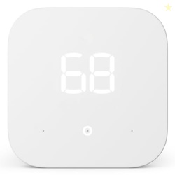 AMAZON SMART THERMOSTAT  SAVE MONEY AND ENERGY - WORKS WITH ALEXA AND RING - C-WIRE REQUIRED