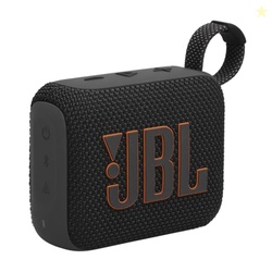 JBL GO 4 - ULTRA-PORTABLE, WATERPROOF AND DUSTPROOF BLUETOOTH SPEAKER, BIG PRO SOUND WITH PUNCHY BASS, 7-HOUR BUILT-IN BATTERY, MADE IN PART WITH RECYCLED MATERIALS (BLACK)
