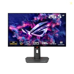 ASUS ROG Strix 27 1440P OLED Gaming Monitor (XG27AQDMG) - QHD, Glossy OLED, 240Hz, 0.03ms, Custom Heatsink, Anti-flicker,Uniform Brightness, G-SYNC Compatible, 99% DCI-P3, DisplayWidget, 3yr warranty