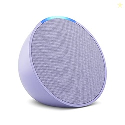 Amazon Echo Pop (newest model), Our smallest speaker with Alexa+ Early Access, Fits in any room, Lavender Bloom
