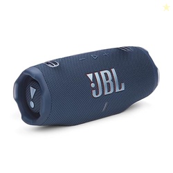 JBL Charge 6 - Portable Waterproof & Drop-Proof Bluetooth Speaker, Bold Pro Sound with AI Sound Boost, 28Hrs of Playtime, Built-in powerbank & Comes with a Sturdy/Removable Carrying Strap (Blue)