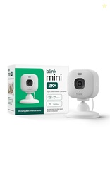 BLINK MINI 2K+ (NEWEST MODEL)  PLUG-IN HOME & PET SECURITY CAMERA WITH 2K VIDEO RESOLUTION, COLOR NIGHT VISION, ENHANCED AUDIO, MOTION DETECTION  1 CAMERA (WHITE)