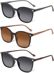 LADEESSE 3 Pack Reading Sunglasses