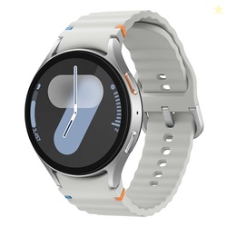SAMSUNG GALAXY WATCH 7 44MM BLUETOOTH AI SMARTWATCH W/ENERGY SCORE, WELLNESS TIPS, HEART RATE TRACKING, SLEEP MONITOR, FITNESS TRACKER, 2024, SILVER [US VERSION, 1YR MANUFACTURER WARRANTY]