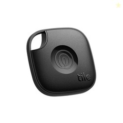 TILE BY LIFE360 MATE - BLUETOOTH TRACKER, KEYS FINDER AND ITEM LOCATOR FOR KEYS, BAGS AND MORE. PHONE FINDER. BOTH IOS AND ANDROID COMPATIBLE. 1-PACK (BLACK)