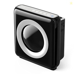 Coway AP-1512HH Mighty Air Purifier with True HEPA and Eco Mode, black/silver, 16.8 x 18.3 x 9.6