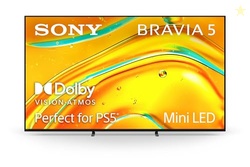 Sony BRAVIA 5 65 Inch TV, Mini LED, 4K Smart Google TV, XR Processor with AI Technology,120hz Television with Dolby Vision/Atmos, Exclusive Features for PlayStation5, K-65XR50, 2025 Model