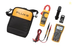Fluke 117/323 Kit Multimeter and Clamp Meter Combo Kit For Residential And Commercial Electricians, AC/DC Voltage, AC Current 400 A, Includes Test Leads, TPAK And Carrying Case