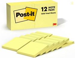 Post-it Notes 3x3 in, 12 Pads