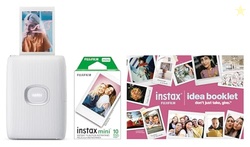 FUJIFILM Instax Mini Link 2 Smartphone Printer Bundle 2025 - Clay White