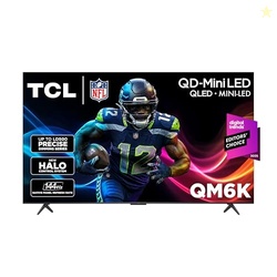 TCL 75 Inch Class QM6K Series | Mini LED QLED 4K HDR | 75QM6K, 2025 Model | 120HZ-144HZ High Brightness Smart Google TV Dolby Atmos Onkyo Audio | Voice Remote Alexa Gaming Streaming Television