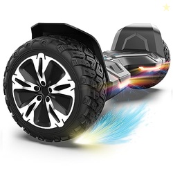 GYROOR WARRIOR 8.5 INCH ALL TERRAIN OFF ROAD SCOOTER WITH BLUETOOTH SPEAKERS AND LED LIGHTS, UL2272 CERTIFIED SELF BALANCING SCOOTER