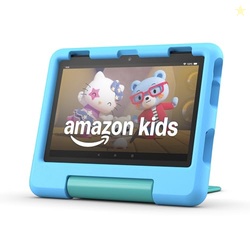 AMAZON FIRE HD 8 KIDS TABLET (NEWEST MODEL), AGES 3-7. WITH BRIGHT 8" HD SCREEN. INCLUDES AD-FREE AND EXCLUSIVE CONTENT, PARENTAL CONTROLS AND 13-HR BATTERY, 32GB, BLUE