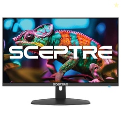 Sceptre New 27-inch Gaming Monitor 100Hz 1ms DisplayPort HDMI x2 100% sRGB AMD FreeSync Build-in Speakers, Eye Care Frameless Machine Black 2025 (E275W-FW100T Series)