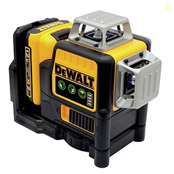 DEWALT 12V MAX LASER LEVEL, GREEN LINE LASER, 3-WAY, 360 DEGREE PROFESSIONAL LASER WITH DURABLE CARRYING CASE, CORDLESS/RECHARGEABLE (DW089LG)
