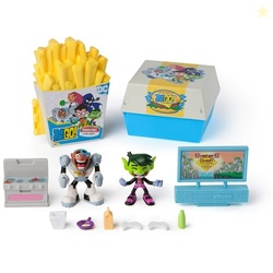 Spin Master Teen Titans Go! Kitchen Chaos Dis-Play Set with Beast Boy and Cyborg Figures and Accessories, Playset Kids Toys for Boys and Girls 4 and Up
