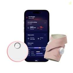 Dream Sock  Smart Wearable Baby Monitor, Infant Pulse Oximeter Tracks Oxygen & Heart Rate | Parents Receive Alerts, Sleep & Health Insights via App | Dusty Rose