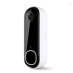Arlo Video Doorbell 2K (2nd Gen, Latest Release), Wireless or Wired Option, 2-Way Audio, Night Vision, Head to Toe Video View, Package Detection, Person & Vehicle Recognition, 1-Month Secure Plan