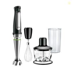 Braun MultiQuick 7 3-in-1 Immersion Blender with Food Processor  Powerful Handheld Electric Stick Blender - Emulsifier for Chopping, Beating & Whisking - Ideal for Soup, Puree, Smoothies & More