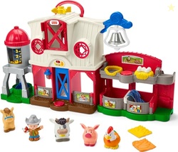 Fisher-Price Little People Toddler Learning Toy Caring for Animals Farm Playset with Smart Stages for Pretend Play Kids Ages 1+ years (Amazon Exclusive)