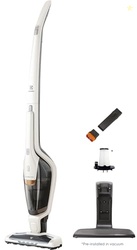 Electrolux Ergorapido Cordless 2-in-1 Vacuum Cleaner with High Suction Power and 180 EasySteer Mobility, 48-Minute Run Time, 2 Power Modes, Satin White