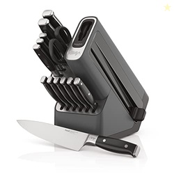Ninja Knife Set, Knife Sharpener, Knife Block Set, Stainless Steel Knives, 14 Piece Set, Steak Knives, Chef Knives and More, Foodi NeverDull, Black, K32014