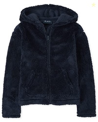 The Children's PlaceThe Children's Place Girls Long Sleeve Sherpa HoodieTIDALSmall (5/6)