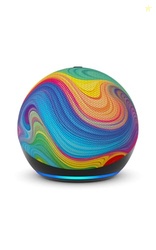 Amazon Echo Dot Kids (newest model) - Designed for kids, with Alexa+ Early Access, parental controls, Includes 1 Year of Amazon Kids+, Rainbow Swirl