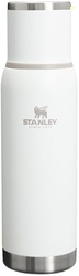 Stanley Adventure-To-Go Vacuum Bottle 1.1 qt | Wide Mouth with Leakproof Cup Lid | Keep Drinks Hot or Cold | Packable for Travel | Insulated Stainless Steel Thermal Bottle | BPA-Free | Frost