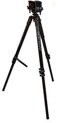 BOG DEATHGRIP ALUMINUM TRIPOD WITH DURABLE ALUMINUM FRAME, LIGHTWEIGHT, STABLE DESIGN, BUBBLE LEVEL, ADJUSTABLE LEGS, SHOOTING REST, AND HANDS-FREE OPERATION FOR HUNTING, SHOOTING, AND OUTDOORS
