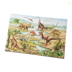 Melissa & Doug Dinosaurs Floor Puzzle - 48 Pieces (2 Feet x 3 Feet Assembled) - FSC Certified