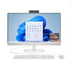 HP 27 INCH ALL-IN-ONE DESKTOP PC, FHD DISPLAY, AMD RYZEN 7 7730U, 32 GB RAM, 1 TB SSD, AMD RADEON GRAPHICS, WINDOWS 11 HOME, 27-CR0012 (2024)