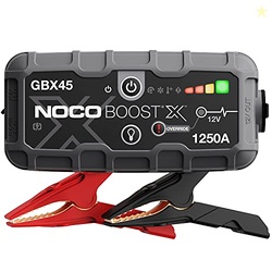 NOCO Boost X GBX45: 1250A UltraSafe Jump Starter  12V Lithium Battery Booster Pack, Portable Jump Box, Power Bank & Jumper Cables - for 6.5L Gas and 4.0L Diesel Engines