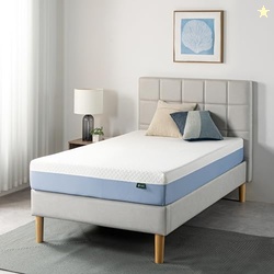 ZINUS 8 Inch Twin Cooling Essential Memory Foam Mattress [NewVersion], Fiberglass Free, Medium Feel, Breathable Cooling Layers, Certified Safe Materials