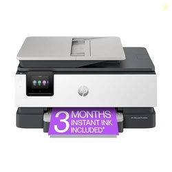HP OfficeJet Pro 8125e Wireless All-in-One Color Inkjet Printer, Print, scan, Copy, ADF, Duplex Printing Best-for-Home Office, 3 Month Instant Ink Trial Included, AI-Enabled (405T6A)