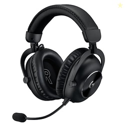 Logitech G PRO X 2 Lightspeed Wireless Gaming Headset: Wireless Gaming Headphones with Mic, 50mm Graphene Drivers, 2.02.07.1 Surround, Bluetooth/USB/3.5mm Aux, for PS4/PS5/PC/Nintendo Switch - Black
