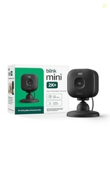 Blink Mini 2K+ (newest model)  Plug-in Home & Pet Security Camera with 2K video resolution, color night vision, enhanced audio, motion detection  1 camera (Black)