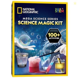 NATIONAL GEOGRAPHIC Science Magic Kit  Science Kit for Kids with 100+ Unique Experiments and Magic Tricks, Chemistry Set and STEM Project, A Great Gift for Boys and Girls (Amazon Exclusive)