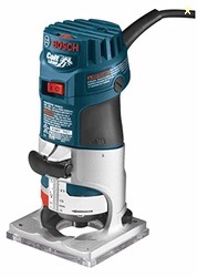 BOSCH PR20EVS Colt 1.0 HP Variable-Speed Palm Router - 5.6 Amp Motor, Soft Start, Constant ResponsCircuitry, Ergonomic Grip, Rugged Aluminum Base, Quick-Clamp System, 1/4" Collet