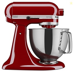 KITCHENAID KSM150PSER ARTISAN TILT-HEAD STAND MIXER WITH POURING SHIELD, 5-QUART, EMPIRE RED