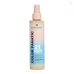 Pureology Color Fanatic Multi-Tasking Leave-In Spray, 21 Benefits for All Hair Types, Heat Protection, Detangling & Frizz Control, Infused with Coconut & Camellia Oils, Color Safe, Vegan, 6.7 Fl Oz