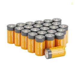 AMAZON BASICS 24-PACK C CELL ALKALINE ALL-PURPOSE BATTERIES, 1.5 VOLT, 5-YEAR SHELF LIFE
