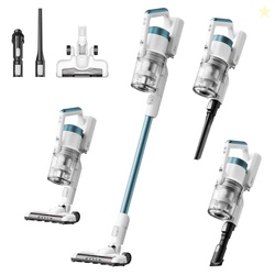 Eureka RapidClean Pro NEC280TL Cordless Stick Vacuum Cleaner  Lightweight 5.3 lbs, 40-Min Runtime, LED Headlights, 3 Power Modes, Ideal for Pet Hair, Hard Floors & Carpets